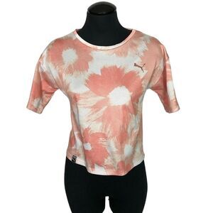 Puma Perforated Floral Active Crop Top - Women’s L